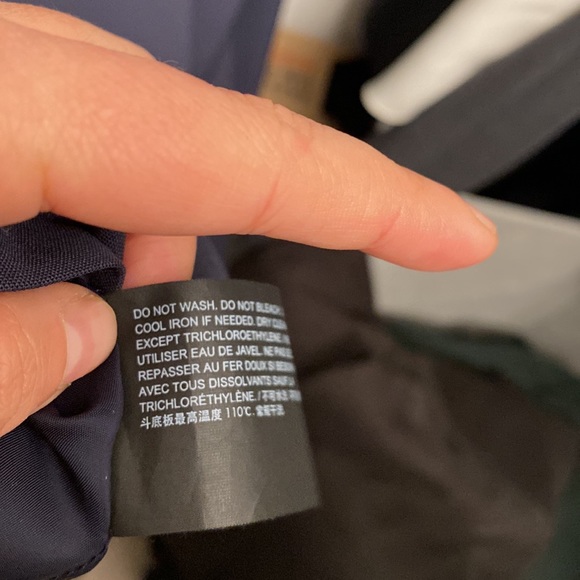 Navy Theory Sleeveless Lined Fitted Dress in Good Wool Size 18 - Picture 6 of 6